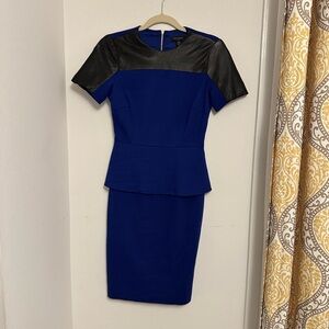 Tom Ford Blue and Black Midi Dress